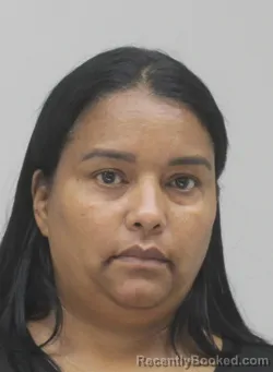 Mugshot of Adriana Gerdel Noquera booked in Dallas County, Texas on September 9, 2026