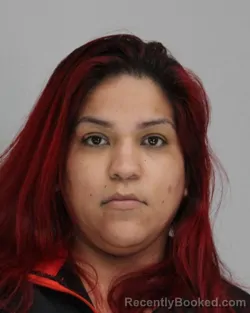Mugshot of Anastacia Esparza booked in Dallas County, Texas on September 12, 2026