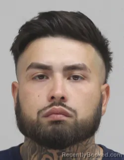Mugshot of Sebastian Acosta booked in Dallas County, Texas on September 13, 2026