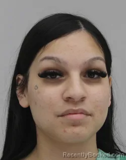 Mugshot of Mia Lopez booked in Dallas County, Texas on September 17, 2026