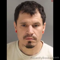 Mugshot of Benjamin Miguel Rouco booked in York County, Pennsylvania on July 31, 2026