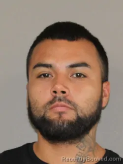 Mugshot of Daniel Flores booked in Denton County, Texas on October 7, 2026