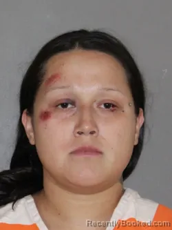 Mugshot of Angelina Mendez booked in Denton County, Texas on July 3, 2026