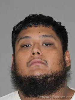 Mugshot of Omar A Montez Soto booked in Denton County, Texas on April 2, 2026