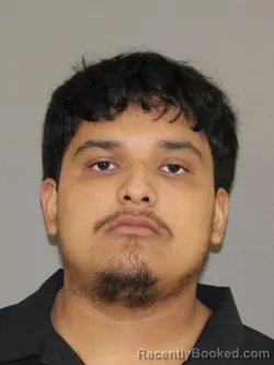 Mugshot of Christopher Reyes Zapata booked in Denton County, Texas on July 7, 2026