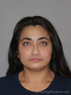 Mugshot of Angelina Garza booked in Denton County, Texas on July 14, 2026