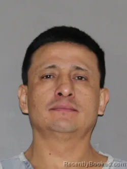 Mugshot of Abel Alpizar Eutimio booked in Denton County, Texas on March 7, 2026