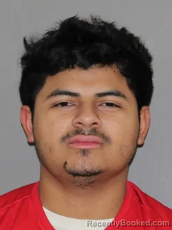 Mugshot of Brayan Meza Ramirez booked in Denton County, Texas on March 20, 2026