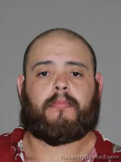 Mugshot of Valentin Sanchez booked in Denton County, Texas on April 7, 2026