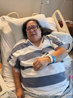 Mugshot of Velda Hopkins booked in Denton County, Texas on April 7, 2026