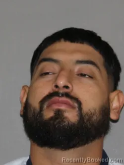 Mugshot of Gerardo Juanes-Herrera booked in Denton County, Texas on May 16, 2026