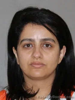 Mugshot of Greetanjali Upreti booked in Denton County, Texas on June 6, 2026