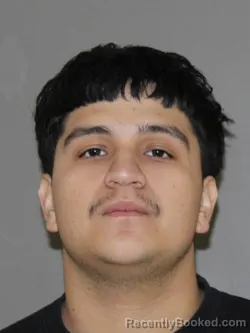 Mugshot of Samuel Escobar booked in Denton County, Texas on June 14, 2026