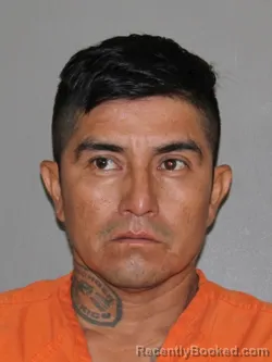 Mugshot of Juan Olivares Torres booked in Denton County, Texas on July 5, 2026