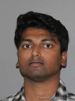 Mugshot of Ashish A Adini booked in Denton County, Texas on July 7, 2026