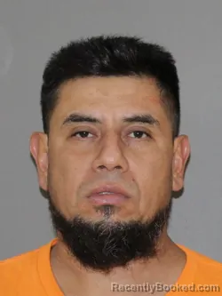 Mugshot of Carlos Garza Garcia booked in Denton County, Texas on August 11, 2026