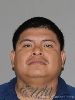 Mugshot of Fernando Aquino-Alvarez booked in Denton County, Texas on August 13, 2026