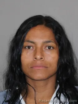Mugshot of Alma Martinez Cruz booked in Denton County, Texas on August 16, 2026