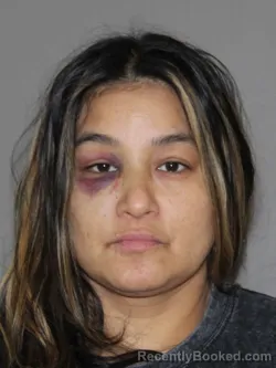 Mugshot of April S Serrano booked in Denton County, Texas on October 7, 2026