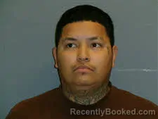 Mugshot of Marcos Olvera booked in DeWitt County, Texas on April 9, 2026