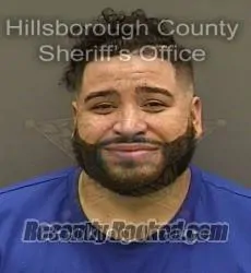 Booking photo from Hillsborough County, Florida