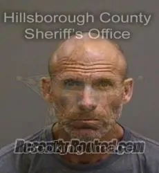 Booking photo from Hillsborough County, Florida