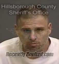 Booking photo from Hillsborough County, Florida