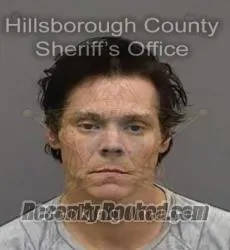 Booking photo from Hillsborough County, Florida