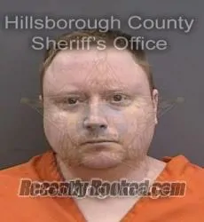 Booking photo from Hillsborough County, Florida