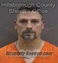 Booking photo from Hillsborough County, Florida
