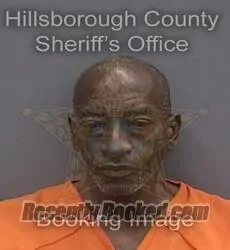 Booking photo from Hillsborough County, Florida