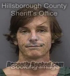 Booking photo from Hillsborough County, Florida