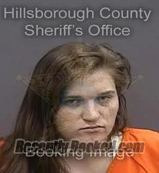 Booking photo from Hillsborough County, Florida