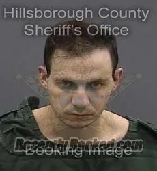 Booking photo from Hillsborough County, Florida