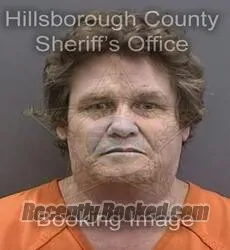 Booking photo from Hillsborough County, Florida