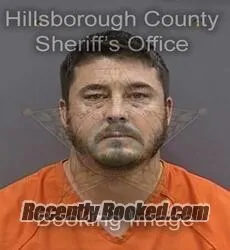 Booking photo from Hillsborough County, Florida