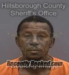 Booking photo from Hillsborough County, Florida