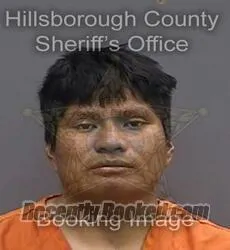 Booking photo from Hillsborough County, Florida