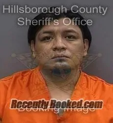 Booking photo from Hillsborough County, Florida