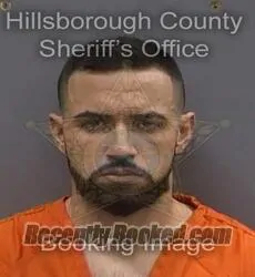 Booking photo from Hillsborough County, Florida
