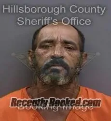 Booking photo from Hillsborough County, Florida