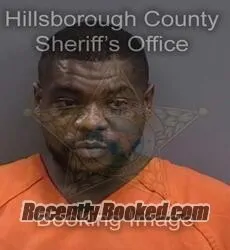 Booking photo from Hillsborough County, Florida