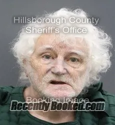 Booking photo from Hillsborough County, Florida