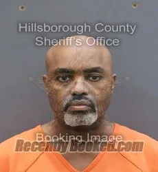 Booking photo from Hillsborough County, Florida