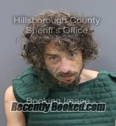 Booking photo from Hillsborough County, Florida