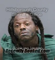 Booking photo from Hillsborough County, Florida