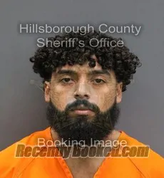 Booking photo from Hillsborough County, Florida
