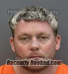 Booking photo from Hillsborough County, Florida