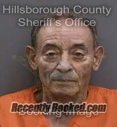 Booking photo from Hillsborough County, Florida