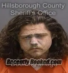 Booking photo from Hillsborough County, Florida